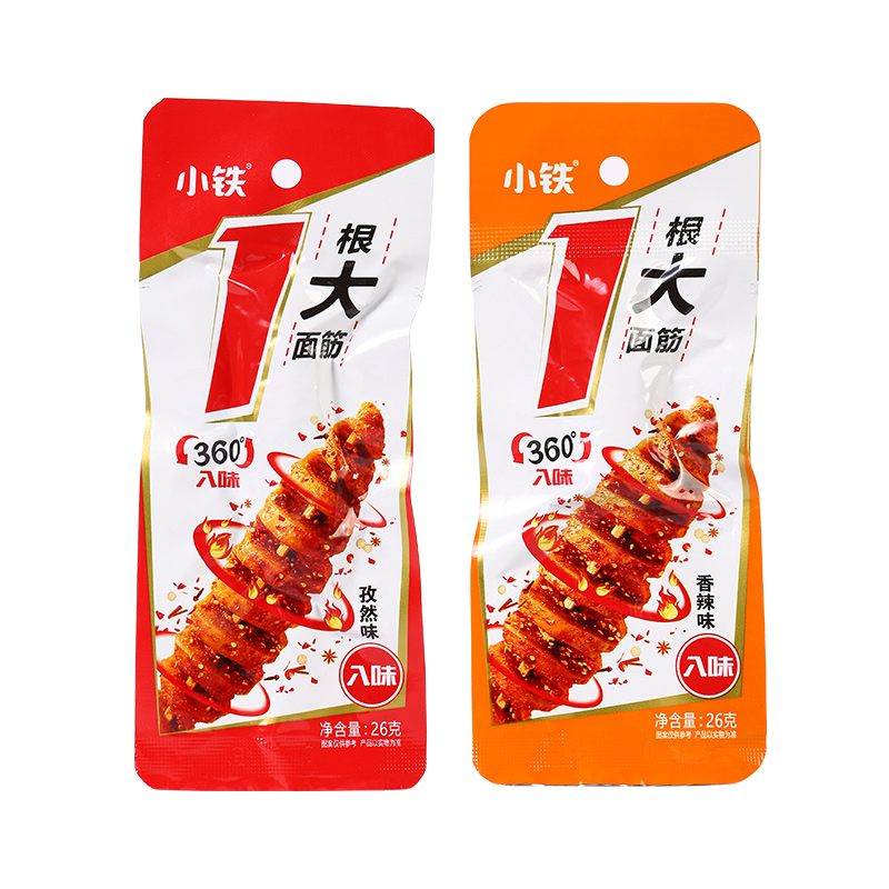 20包【小铁烤面筋】香辣孜然烧烤Q弹美味劲道辣条追剧即时爆款零食