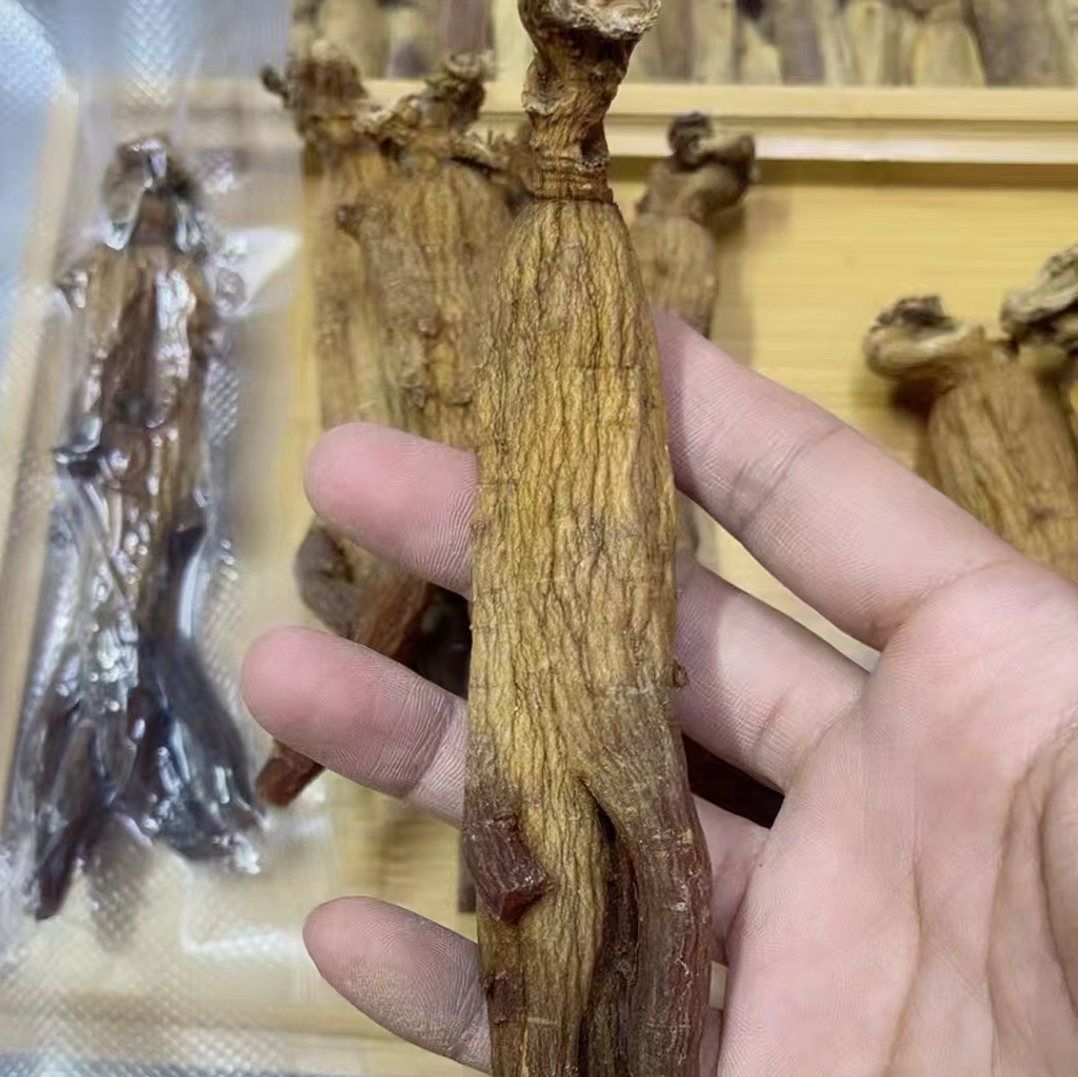 高丽参原支二级参50-60克/支大个头原皮原色足干无糖老货