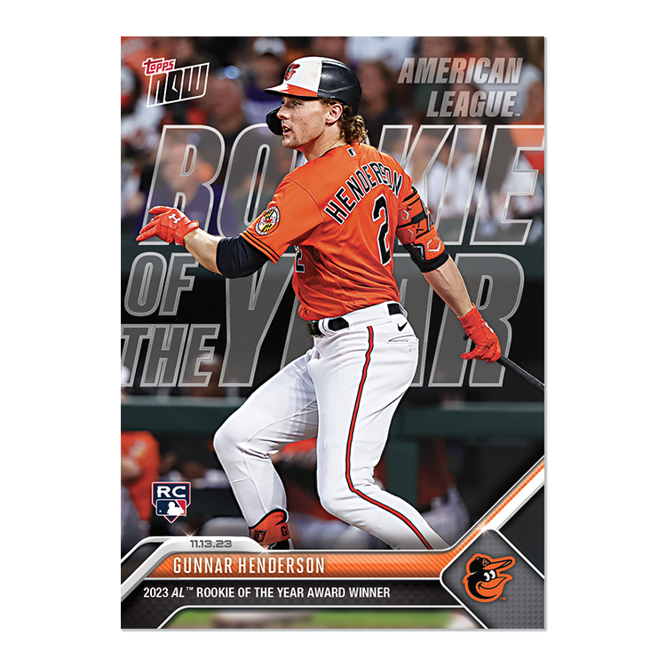 2023 Topps Now OS-10 金莺队 亨德森 美联新人王 纪念卡