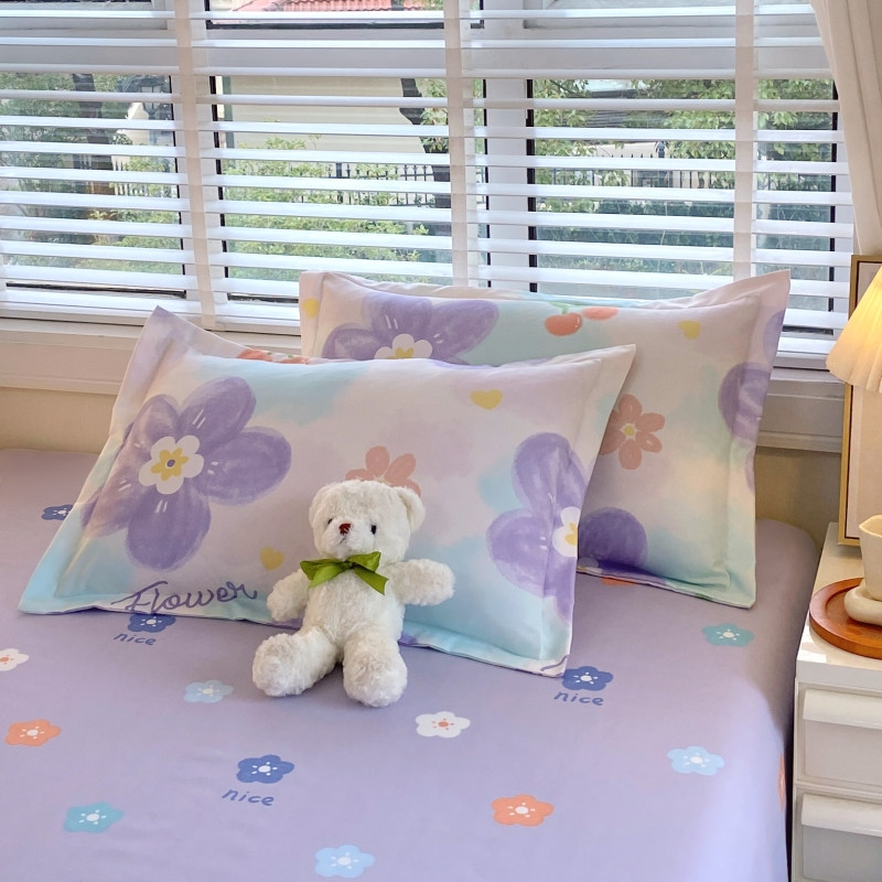 网红款亲肤磨毛枕套一对装单只枕头套48cmx74cm单人加厚枕芯套35