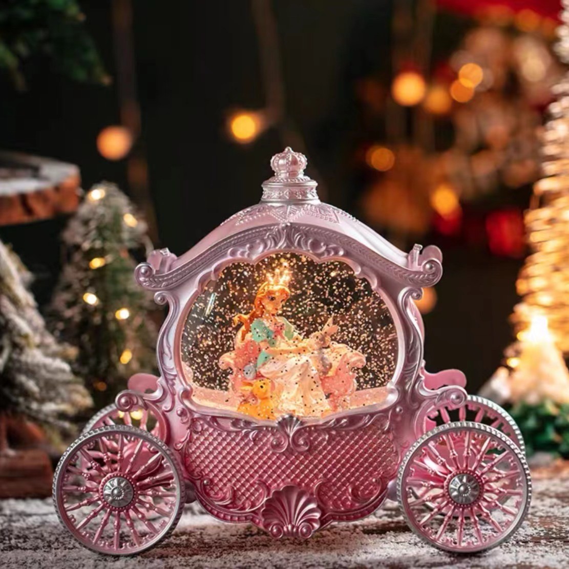 维妮公主音乐盒生日礼物马车款摆件创意装饰品轻奢欧式可爱女孩