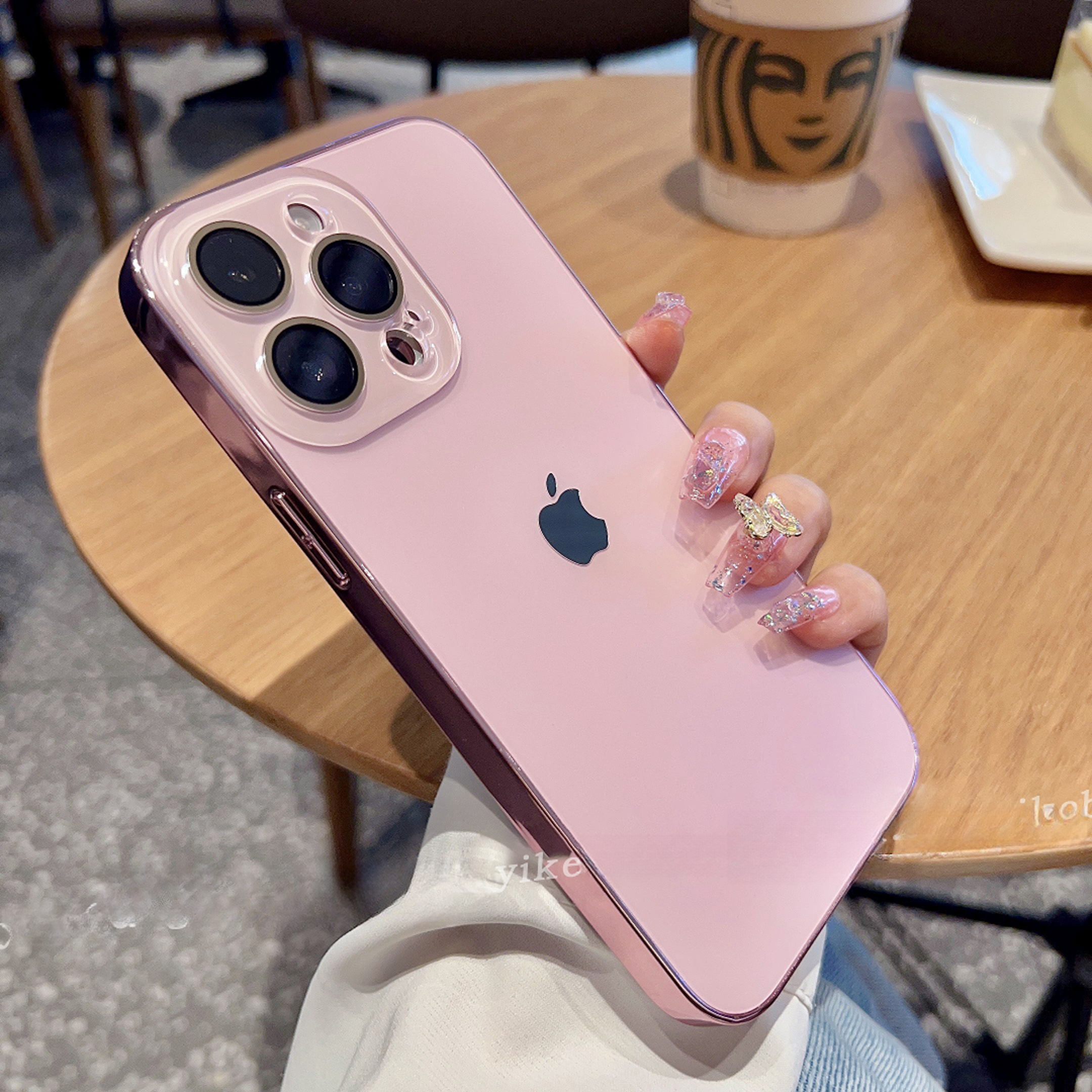 ins高级原机磨砂iPhone16promax手机壳15ProMax新款防摔全包镜头