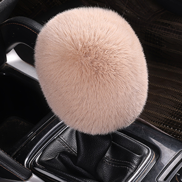 不掉毛绒保暖汽车档杆套手刹套冬季防滑通用档位套仿兔车挡把套