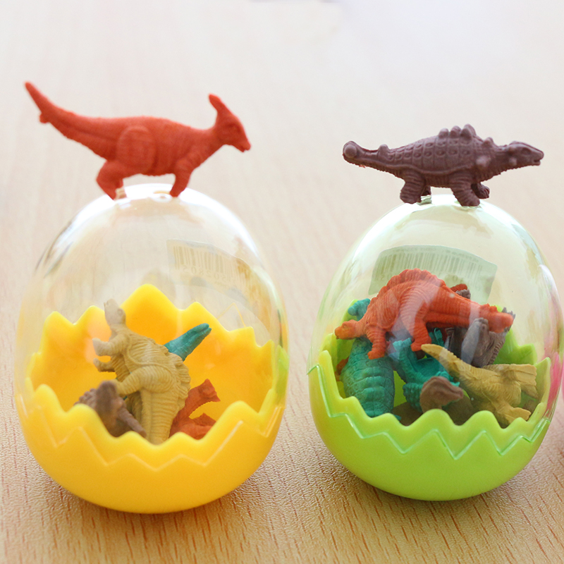彩色橡皮可爱创意恐龙蛋橡皮擦 小学生奖品儿童橡皮玩具学习用品