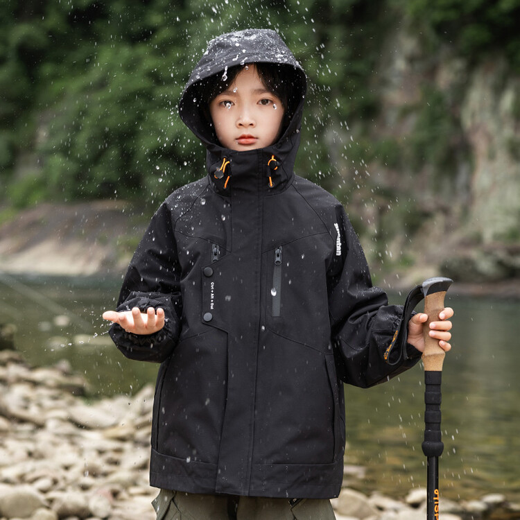 潮牌男童夹棉冲锋衣外套三合一冬季上衣8大童6-12岁学生童装10-15