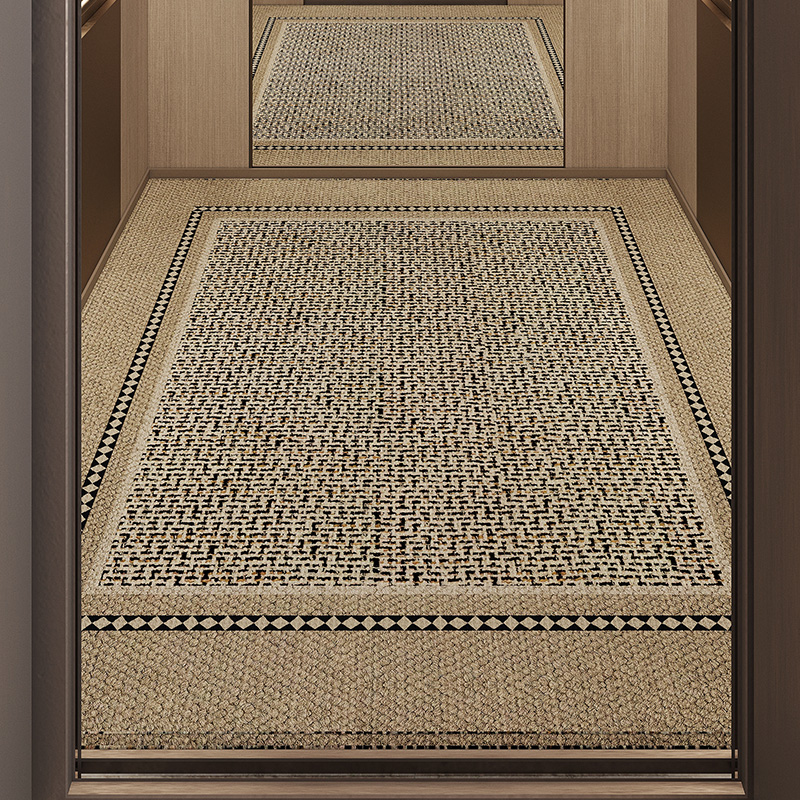 定制家用商用电梯轿厢地垫防滑酒店店铺门口专用迎宾logo星期地毯