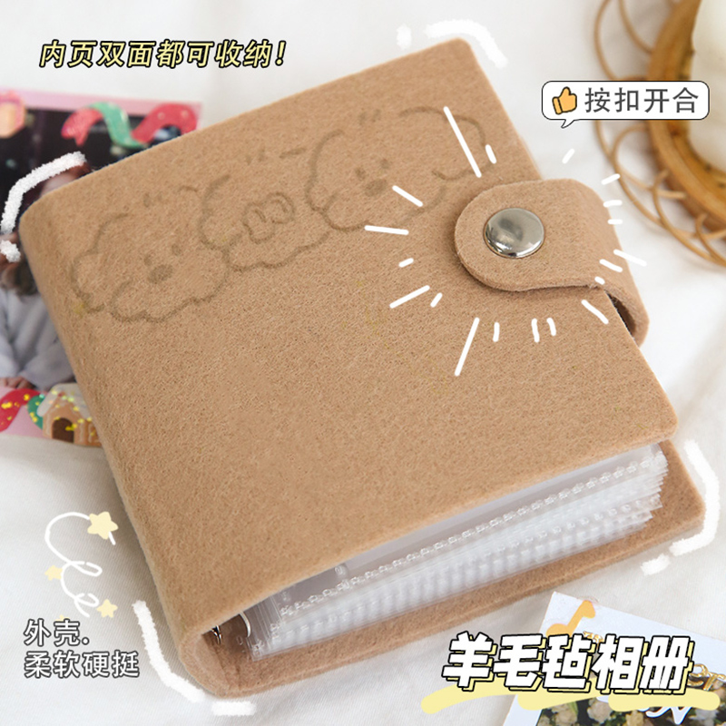 小卡收纳活页追星女孩爱豆专辑三寸照片拍立得相册迷你收藏小卡册
