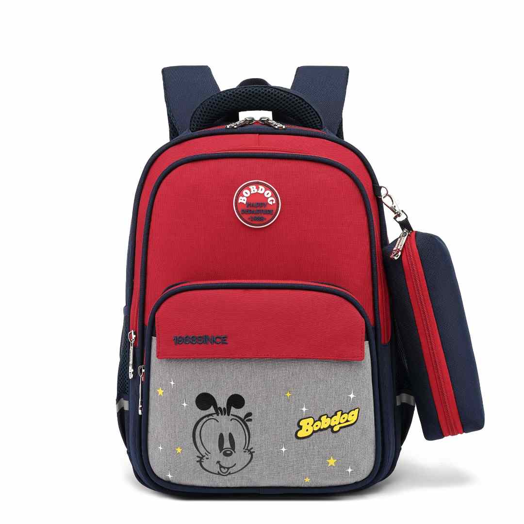 Bobdog/巴布豆女生男童儿童中小学生书包轻便减负护脊双肩背包
