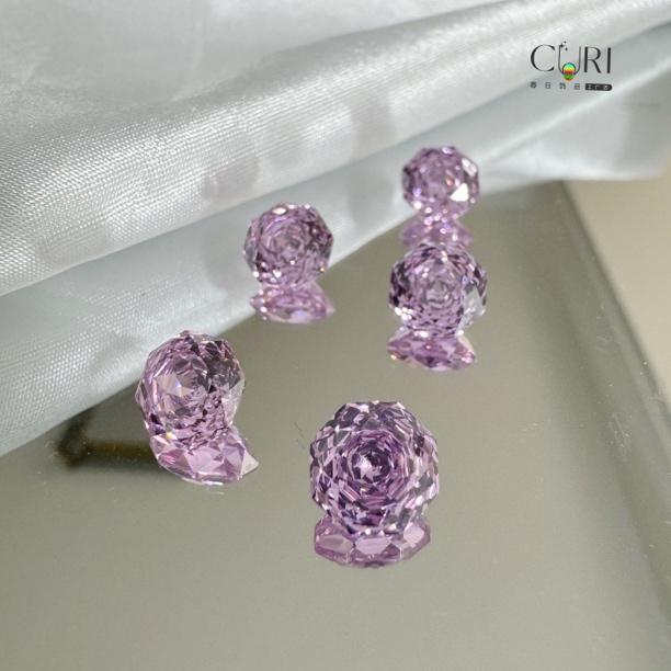 【10mm千禧八边玫瑰切锆石】详情页有图，可以看图下单，往下拉有图！！