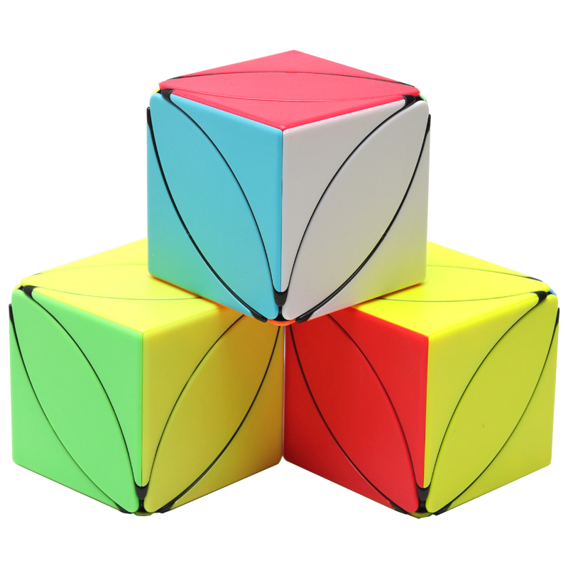 泛新枫叶魔方三阶三色六色叶子幼儿园培训专用儿童初学益智玩具