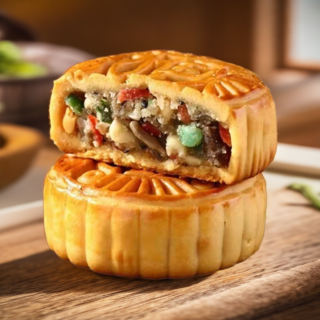 五仁大月饼中秋节日果仁多口味黑芝麻甜点茶食散装