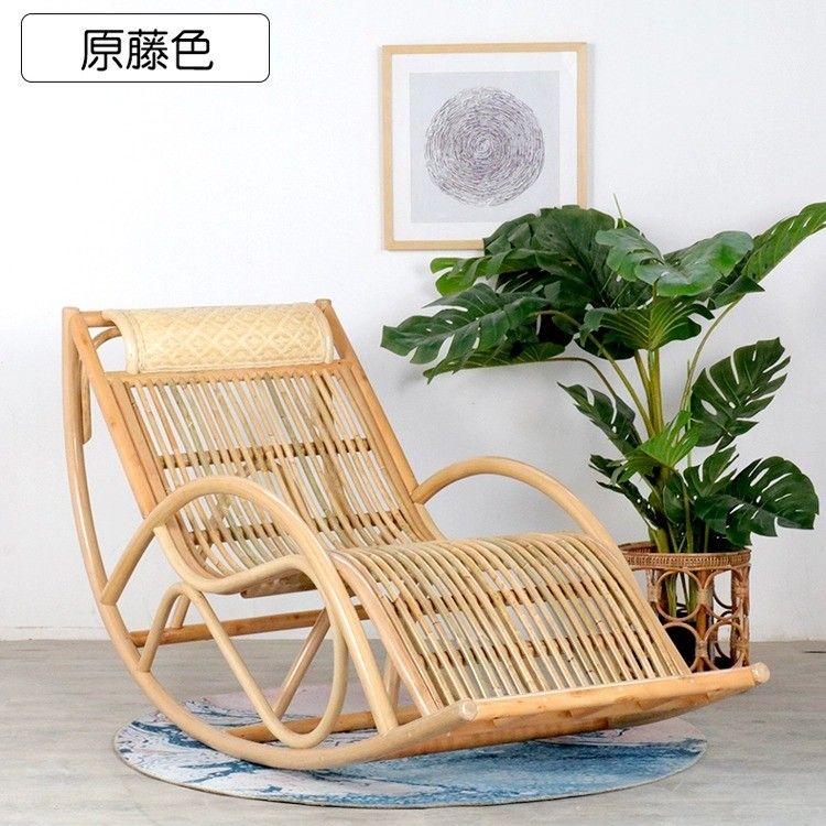 荣腾阁真藤椅摇椅躺椅摇摇椅午休藤编老人阳台家用休闲懒人逍遥椅