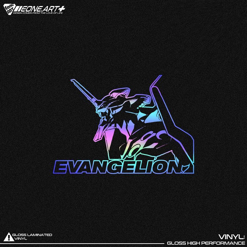 EONE镂空车贴 EVA初号机碇真嗣使徒机车电动车玻璃漆面行李箱贴纸