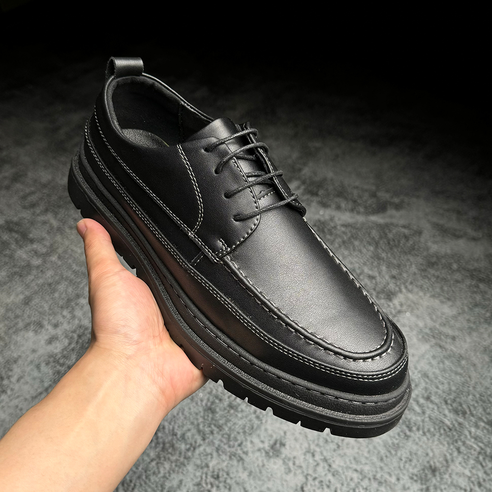 男士皮鞋系带时尚皮鞋 男士商务休闲皮鞋 男韩版潮流新款男款鞋子