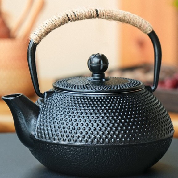 【原始人茶话铸铁壶】围炉家用室内复古烧水泡茶壶炭火炉明火电陶炉