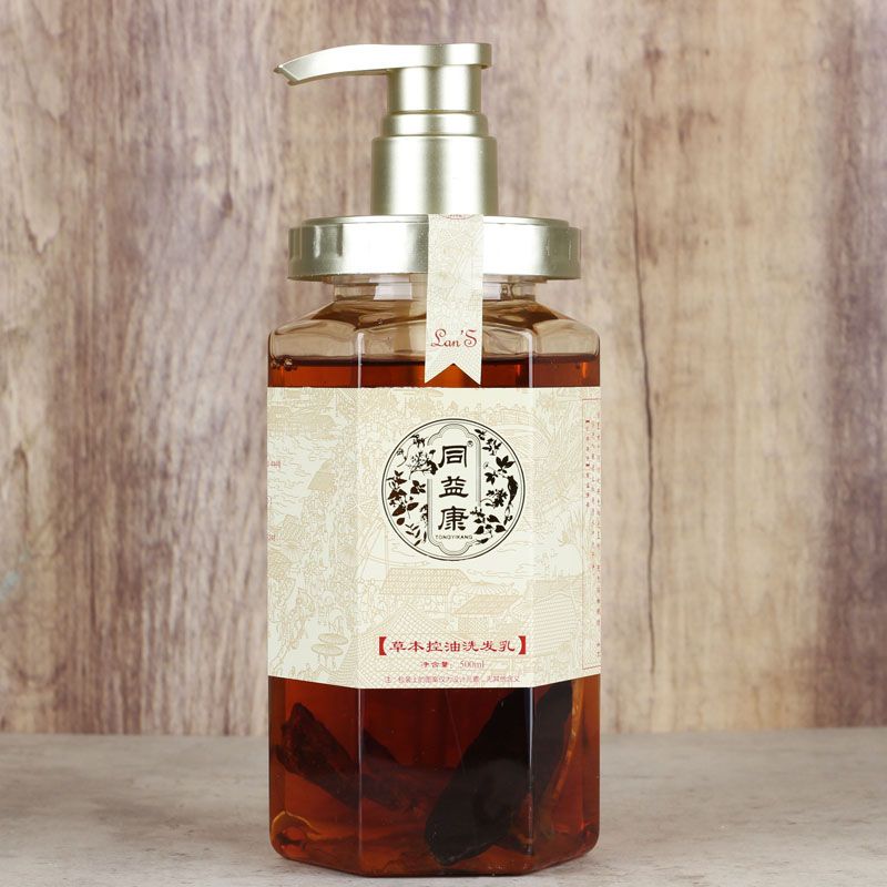 同益康洗发水去屑草本止痒控油清爽洗发强根健发留香温和滋养