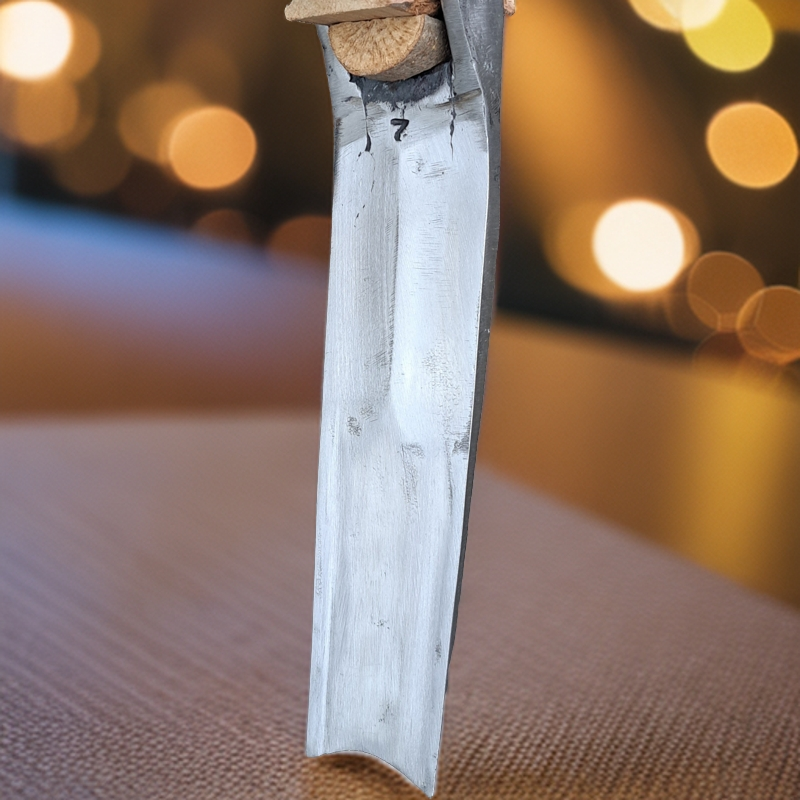 金刚狼炮管挖笋锄头锻打农用工具冷锤古法淬火笋鞭轻松一刀二段