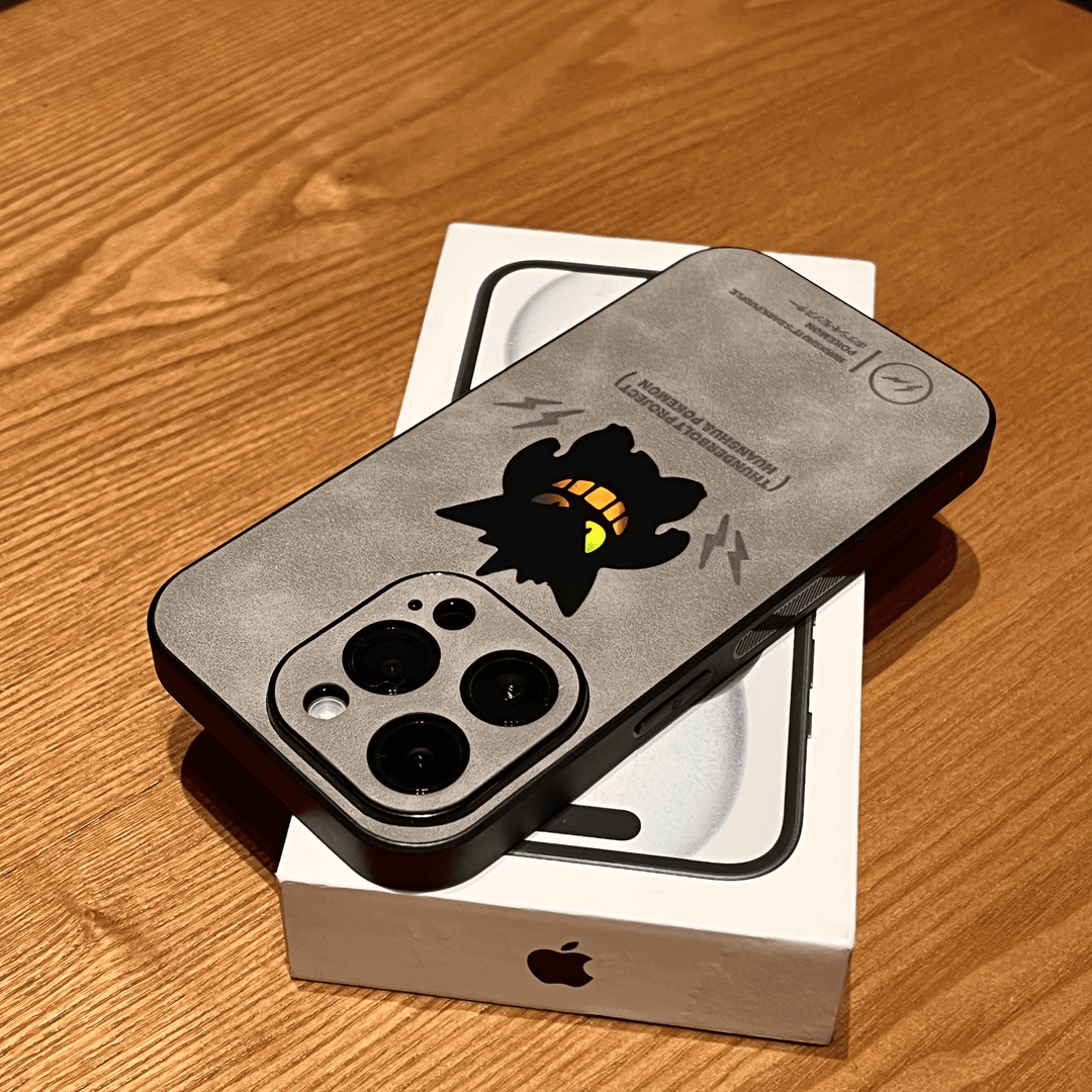 飞虎胜镭射耿鬼翻毛皮适用苹果16/15手机壳mate60pro华为P70小米