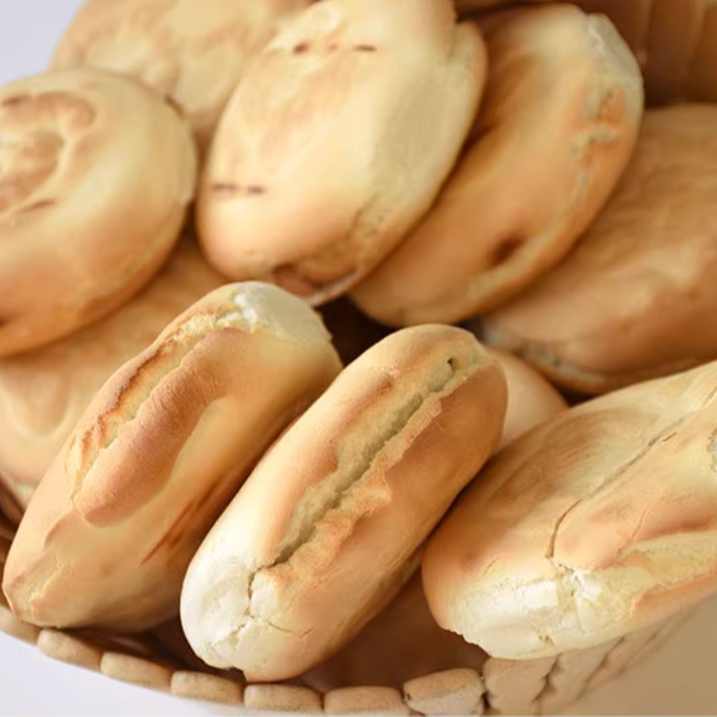 山东手工杠子头火烧硬面烧饼原味无添加家用面食早餐馍馍潍坊特产