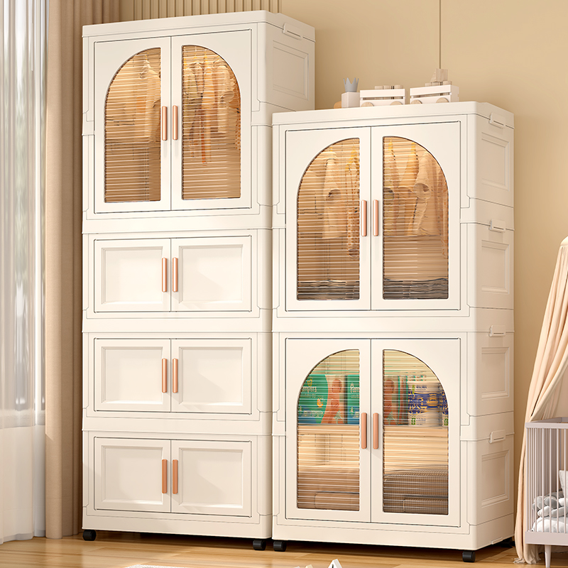儿童衣柜免安装可折叠宝宝多层婴儿衣柜收纳柜卧室储物柜大容量