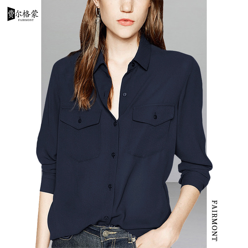 爆款时髦百搭衬衫宽松上衣女春秋新款修身气质长袖大码衬衣内搭潮