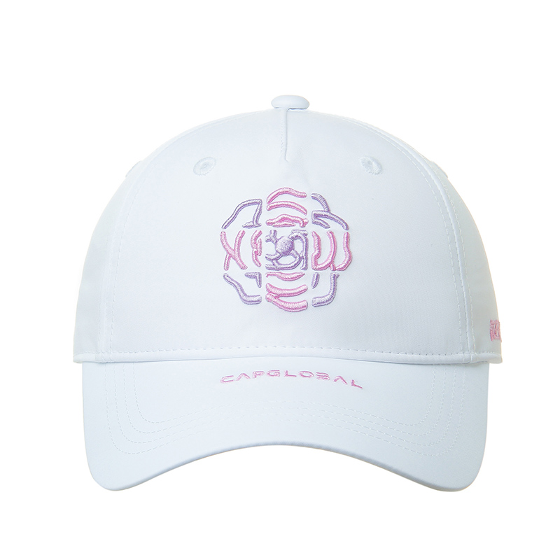 冠戒时尚遮阳帽山茶花logo棒球帽男女通用男款可调节帽子