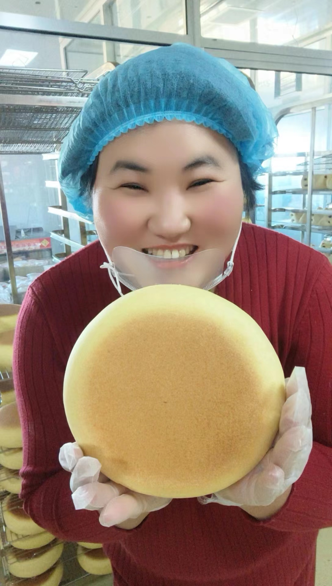 （娟子大食堂）正宗乳山纯手工大喜饼 无抗蛋制作 500克/个