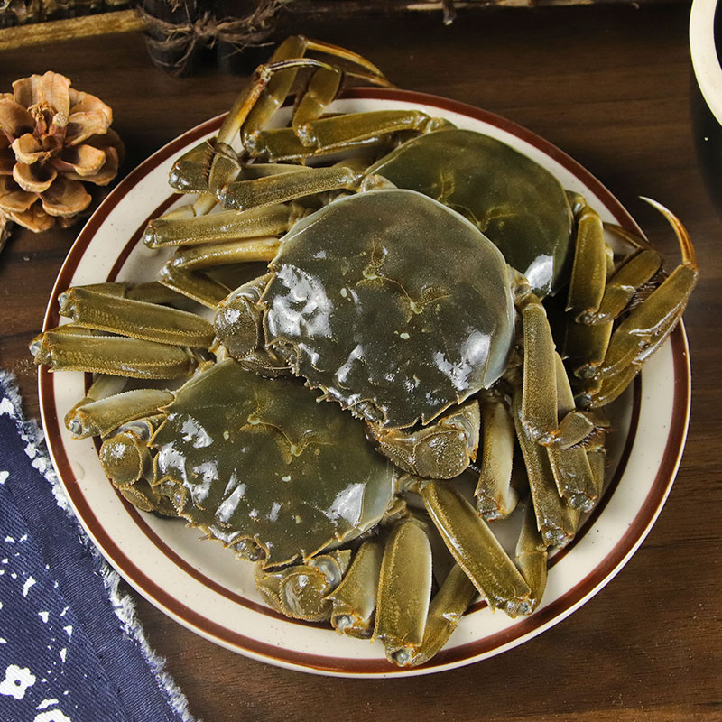 醉蟹生腌开罐即食全母红膏720g/罐4只装醉河蟹
