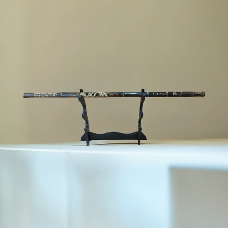 玉屏箫笛世家8孔9节箫手工刻凤凰图