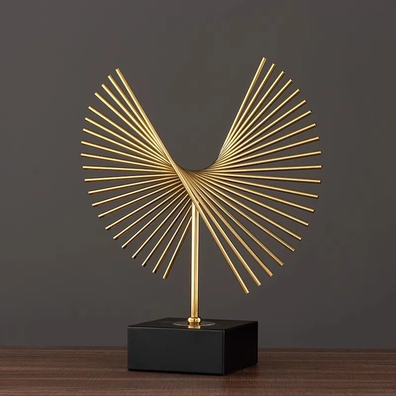 几何创意现代轻奢艺术摆件简约办公室玄关桌面家居酒柜客厅装饰品