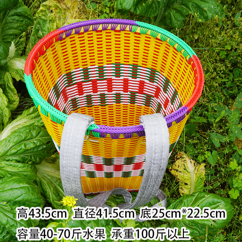 【加厚特厚】贵州背篓背篼加厚特厚手工编织藤编农村背篓买菜家用