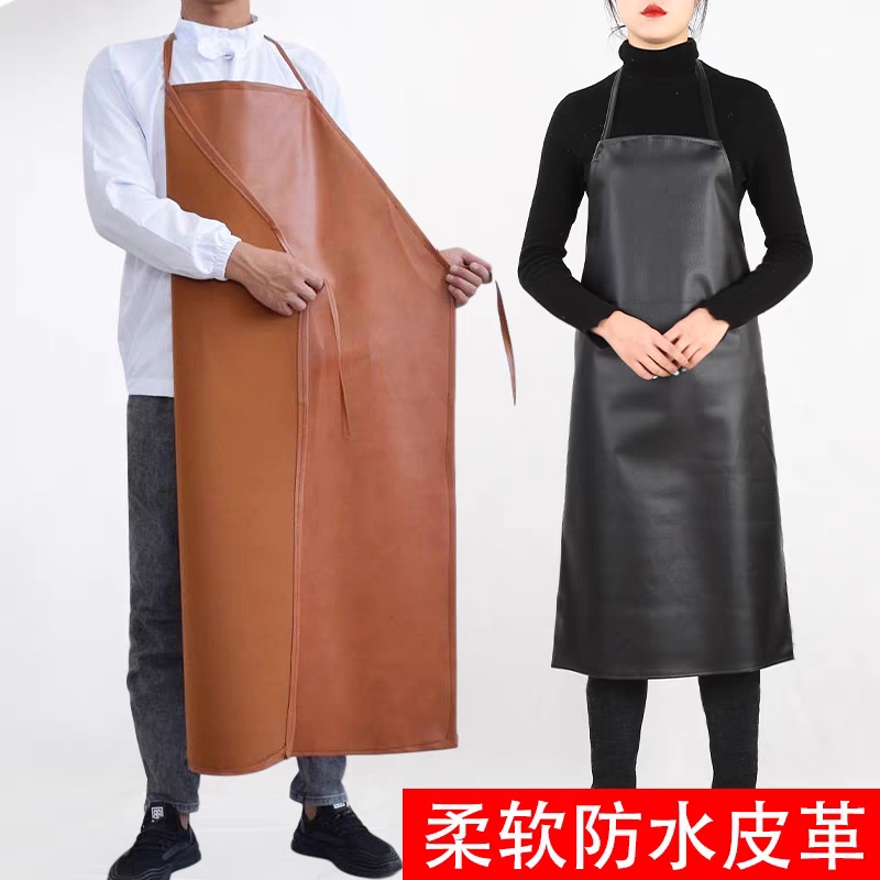 新疆包邮围腰做饭防水工作成人加大围裙围裙新疆包邮防水围裙皮革