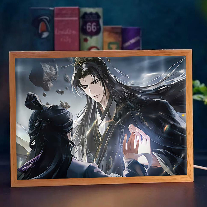 世界之外周边灯光画装饰画顾时夜夏萧因柏源发光摆件卧室夜灯礼物