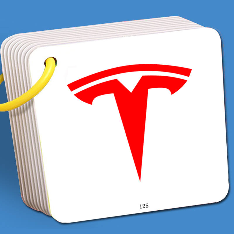 儿童汽车标志卡片品牌标识认车标世界国旗大全启蒙早教彩色认知卡