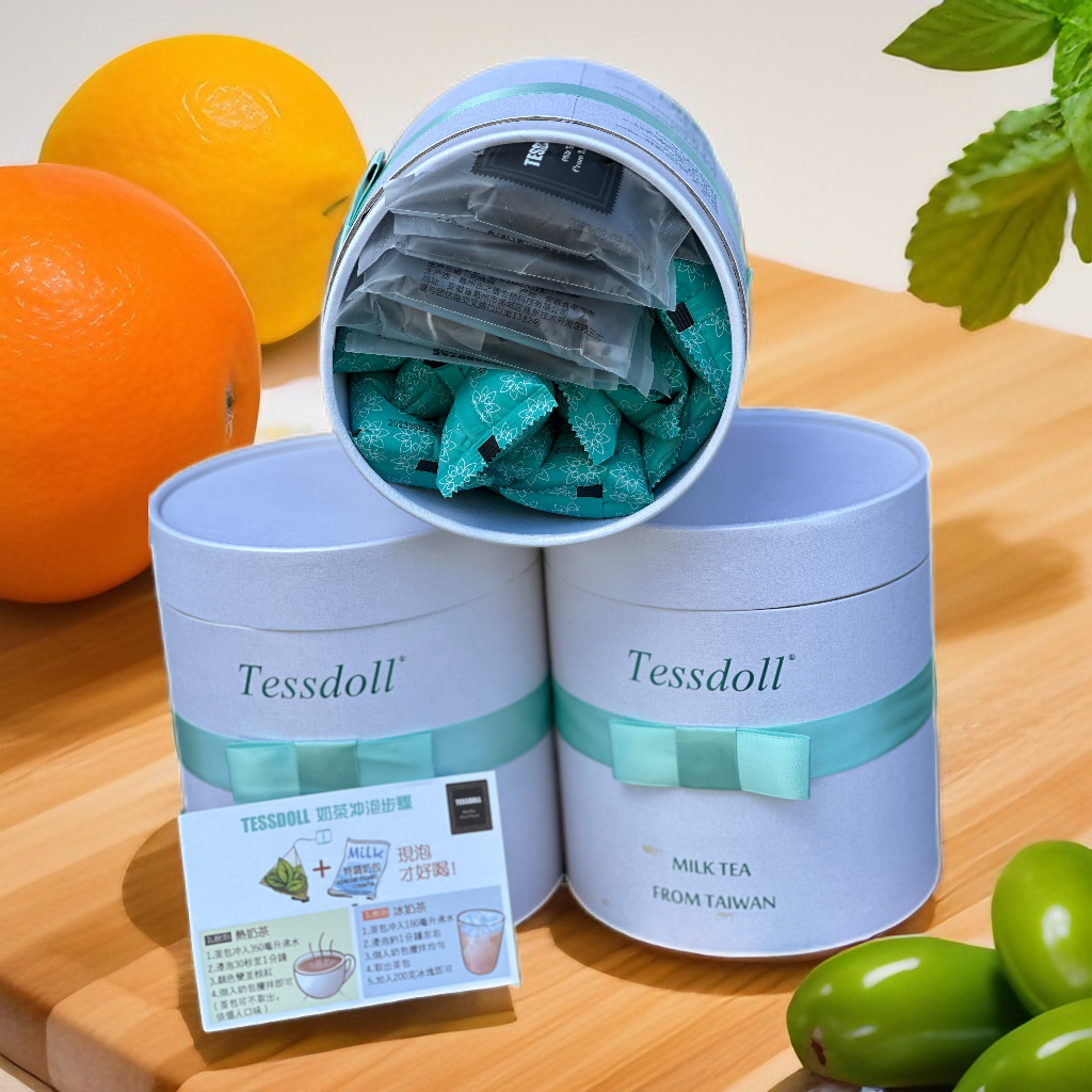 Tessdoll台仕朵奶茶 桶装12包独立小包装