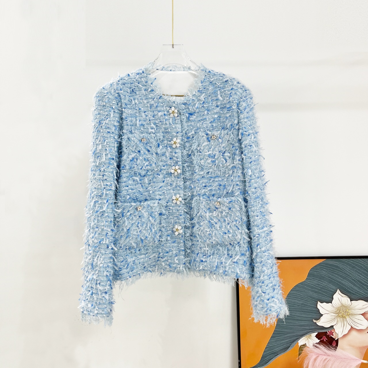 2025新款法式富家小千金女装高级小香风外套28943