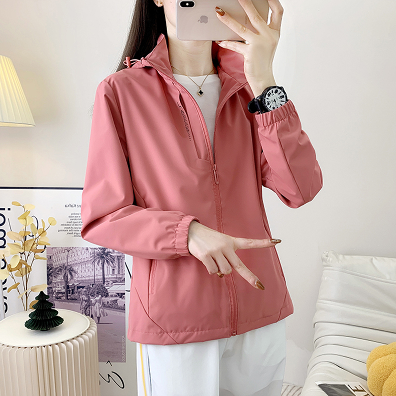 双层冲锋衣外套弹力透气大码情侣户外休闲运动服春秋季