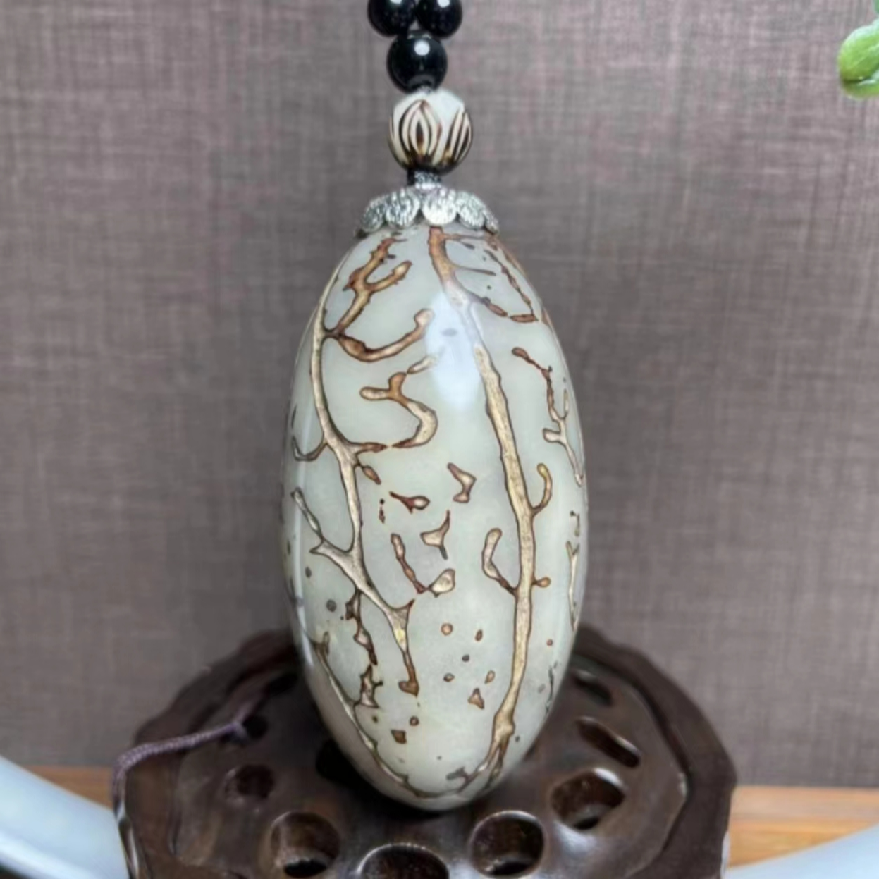 精选玉化大白果创意饰品【福利】纯手工