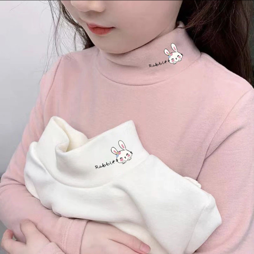 儿童打底衫女童半高领秋冬上衣内搭洋气百搭中大童中领长袖T恤