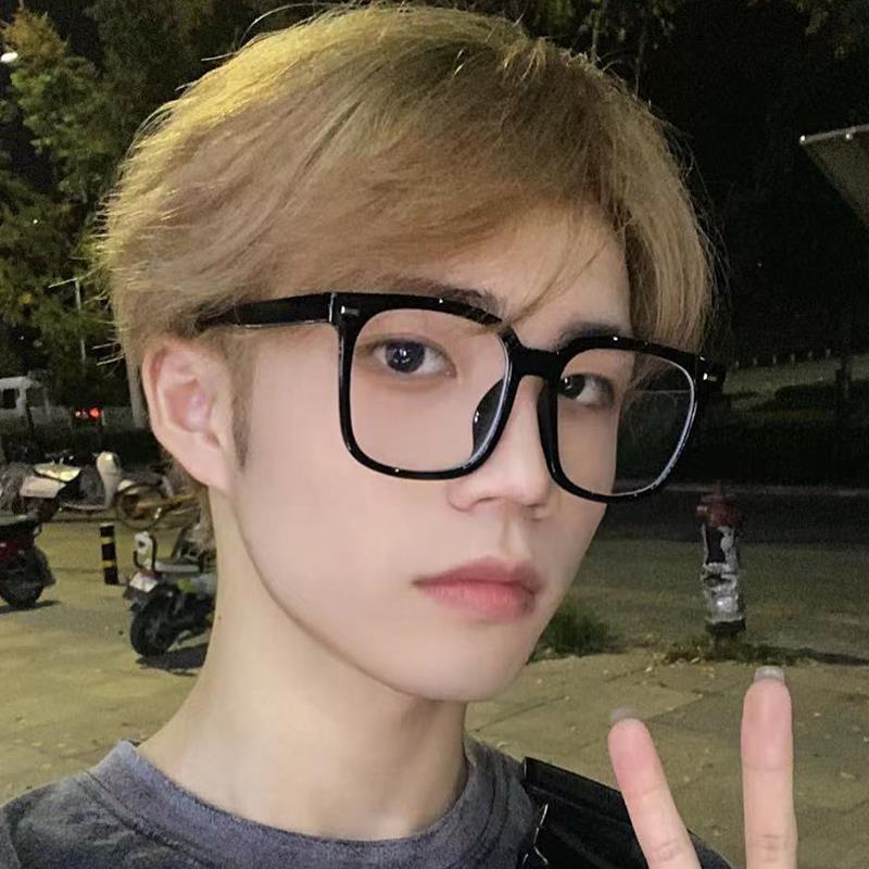 复古网红黑框大脸显瘦近视眼镜方形圆脸素颜装饰镜近视可配度数女