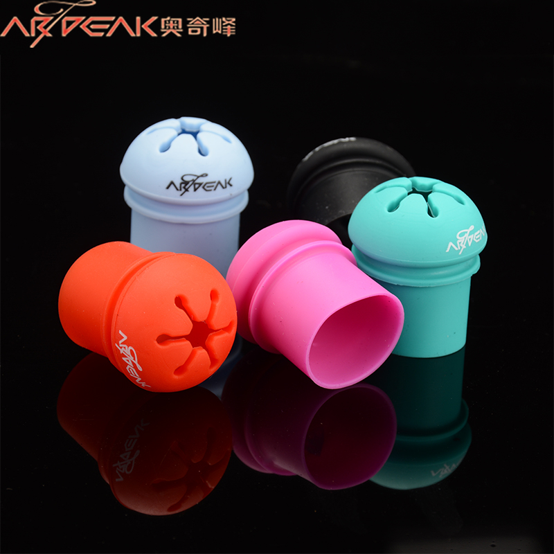 奥奇峰堵头二代后堵保护套硅胶鱼竿可拆卸后堵手把带固定圈防磨滑