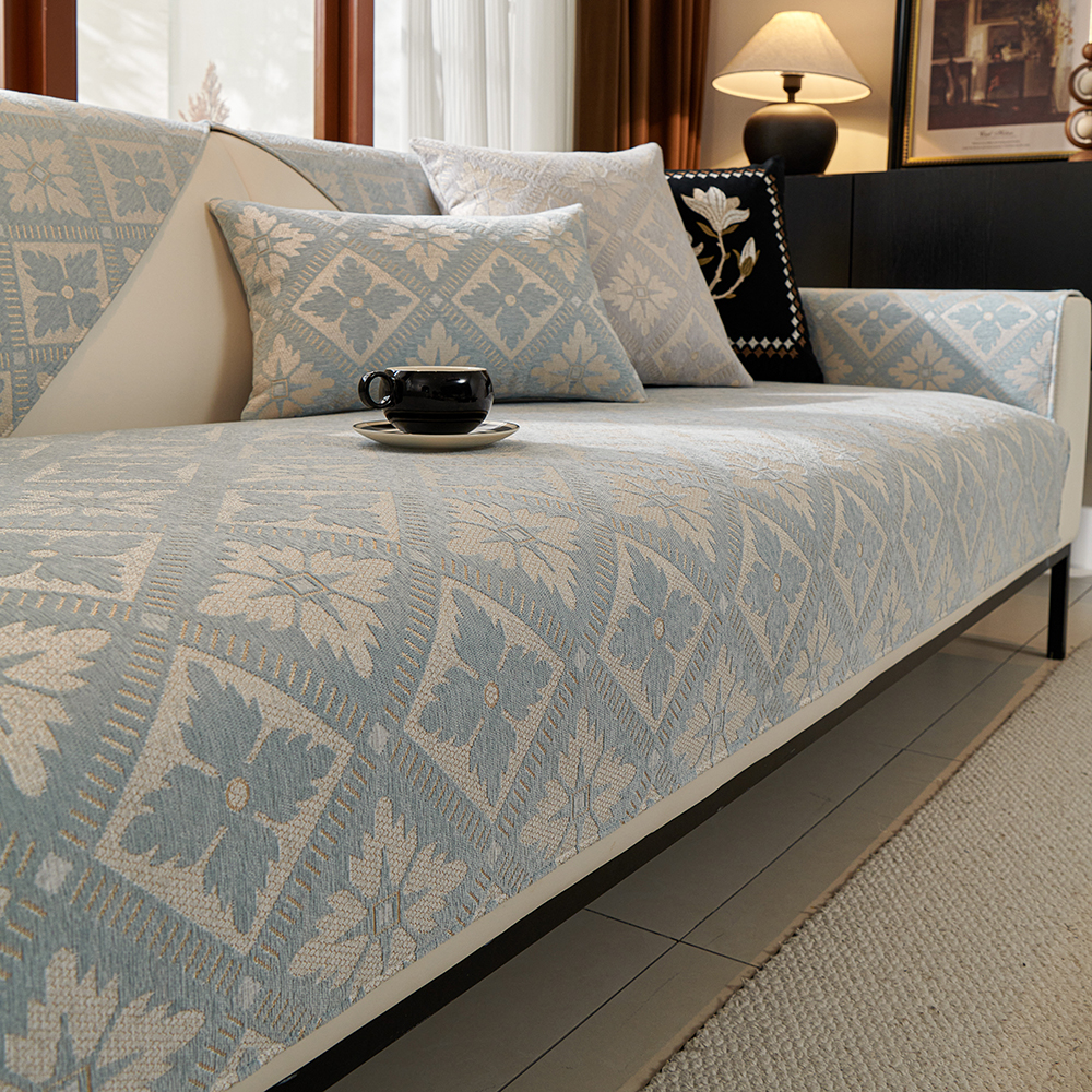 法式高级感沙发垫四季通用2025新款现代雪尼尔防滑坐垫沙发套盖布