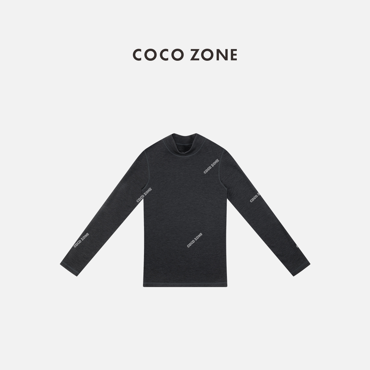 COCO ZONE 刘一一 简约圆领休闲打底衫纯色通勤风T恤CC2C2318