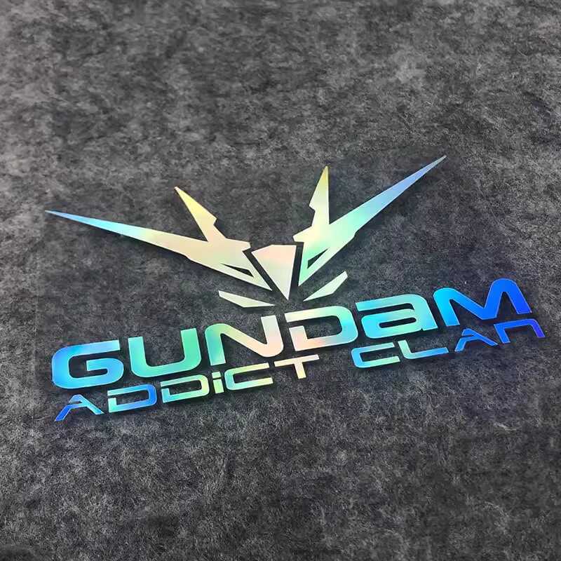 新版高达车贴头像贴纸汽车电动车贴GUNDAM动漫电脑箱包防水反光贴