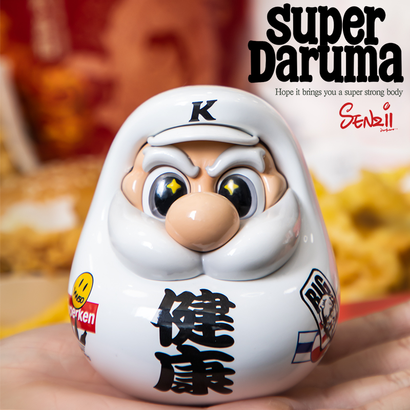 【现货】SENZII千記商行x财神院子超级《健康》达摩招财潮玩手办摆件