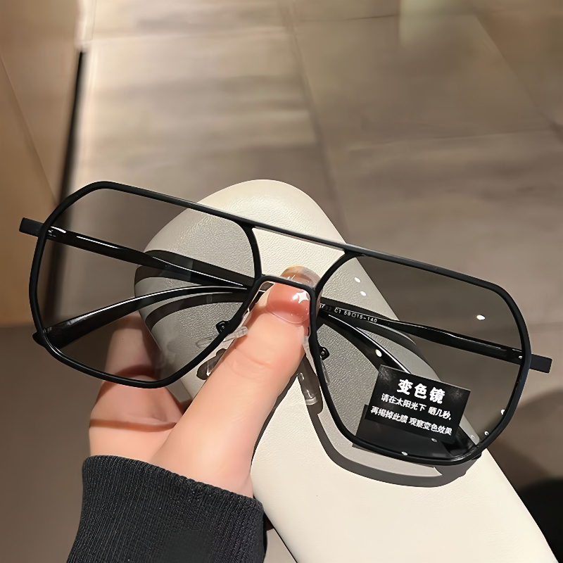 新款韩版偏光太阳镜男士大脸时尚感痞帅墨镜男款开车防紫外线眼镜