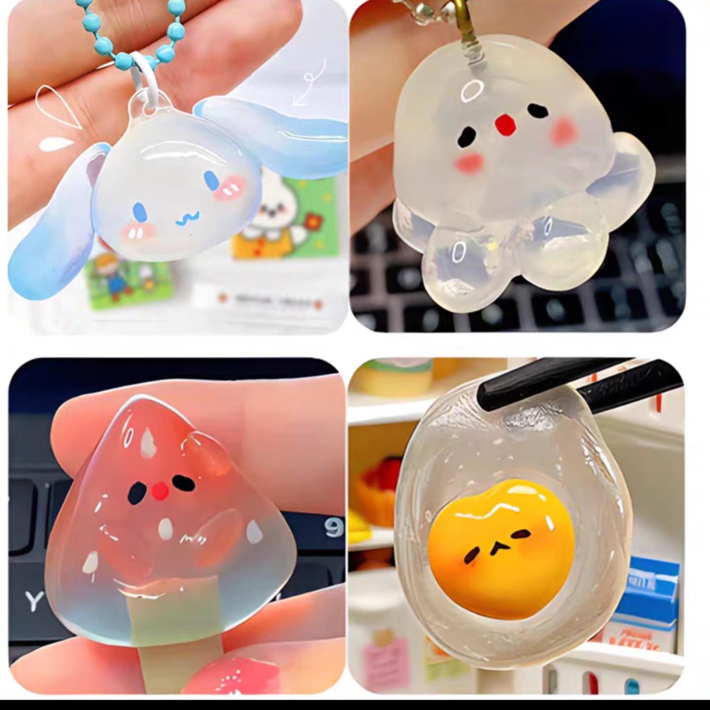 条状自由树脂手工diy可塑水晶土石塑粘土塑形透明黏土女孩玩具