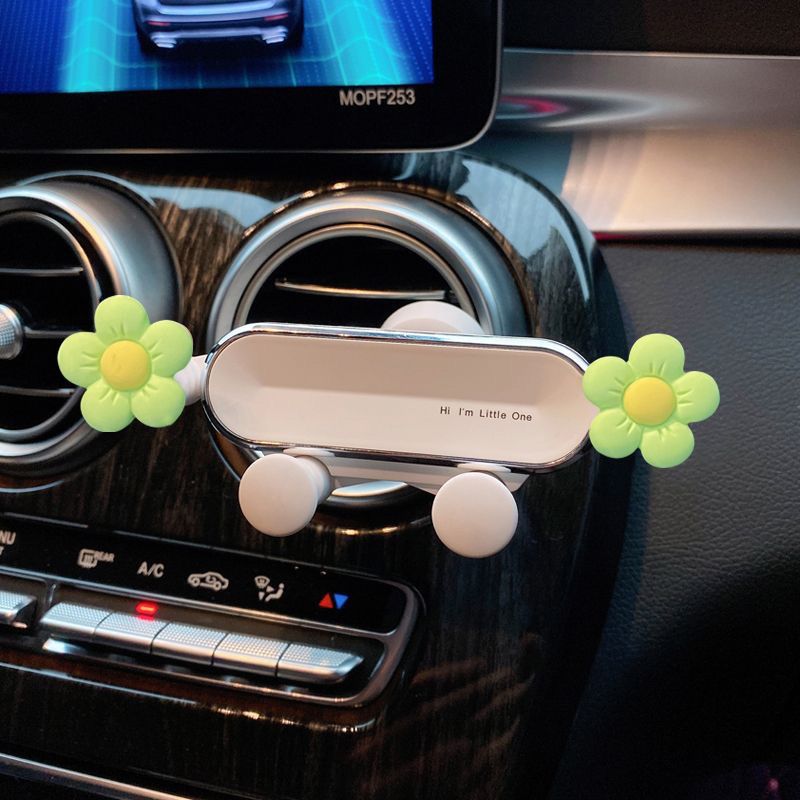 汽车车载手机支架创意卡通2024新款车上出风口手机导航固定支撑架