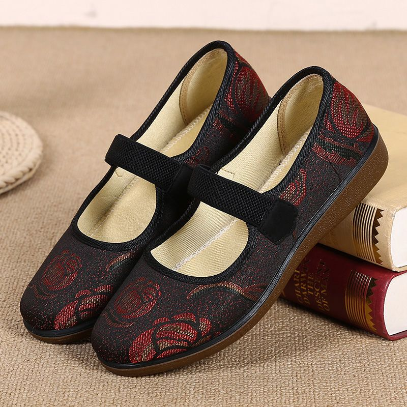 春秋老北京布鞋女单鞋中老年人妈妈女鞋防滑软底老人鞋老太太鞋子