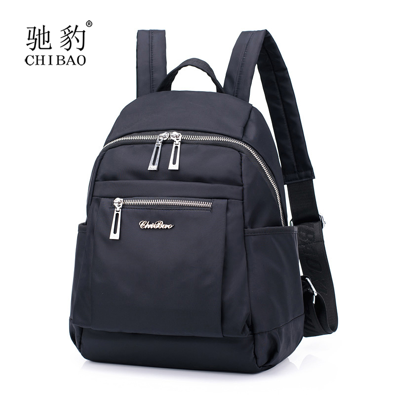 牛津布双肩包女新款通勤百搭帆布网红旅游休闲时尚小水洗女士背包